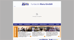 Desktop Screenshot of fundacion.manuginobili.com